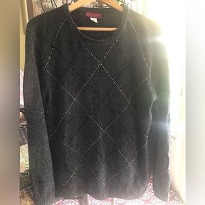 HUNT CLUB Vintage Argyle Sweater